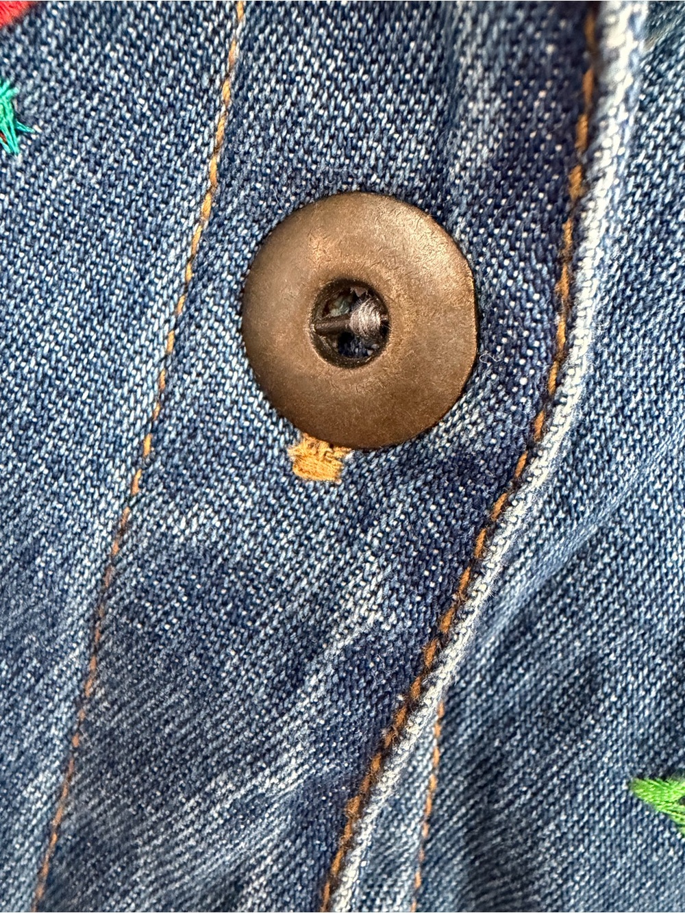 Coldwater Creek Embroidered Blue Denim Jacket - Women's - Picture 4 of 10